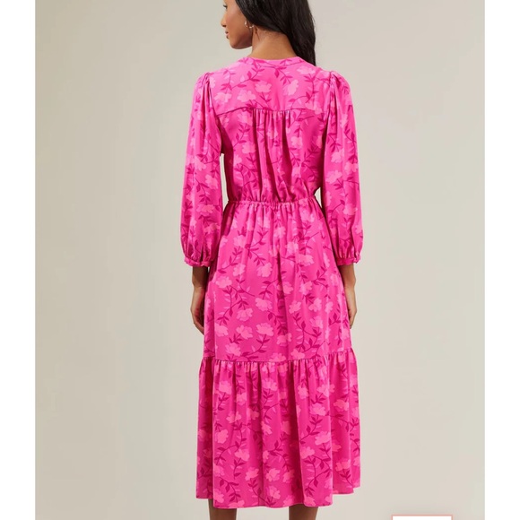 NWT Clever Floral Midi Dress 2X - Picture 3 of 9